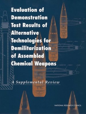 cover image of Evaluation of Demonstration Test Results of Alternative Technologies for Demilitarization of Assembled Chemical Weapons